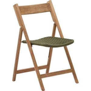Dřevěná zahradní židle v zeleno-přírodní barvě Dandara – Kave Home obraz