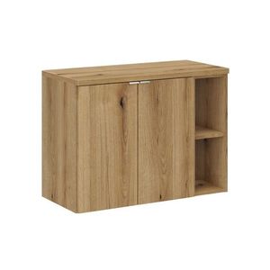Comad Závěsná skříňka pod umyvadlo Nova Oak I s deskou 80 cm dub evoke obraz