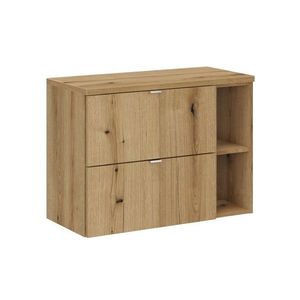 Comad Závěsná skříňka pod umyvadlo Nova Oak II s deskou 80 cm dub evoke obraz