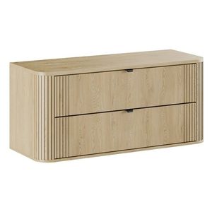 Comad Závěsná skříňka pod umyvadlo Ovalia s deskou 120 cm dub Cremona obraz