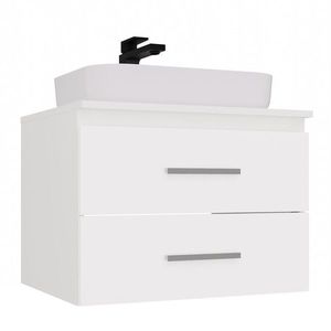 TP Living Závěsná skříňka pod umyvadlo s deskou NEL 2S 60 cm bílá obraz
