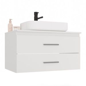 TP Living Závěsná skříňka pod umyvadlo s deskou NEL 2S 80 cm bílá obraz