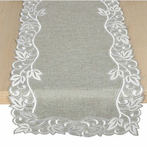 Ubrus celoroční, Hradní ornament, šedý 40 x 140 cm obraz