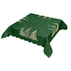 Ubrus Vánoční, Moderní stromečky, zelený 35 x 35 cm obraz