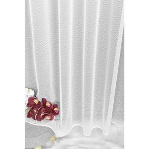 Záclona markizeta, Fancy s olůvkem metráž, bílá 140 cm obraz