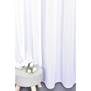Záclona Mušelín, Elegance s olůvkem, bílá 170 cm obraz