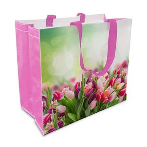 Nákupní taška TORO 43x37x21, 5cm tulipány obraz