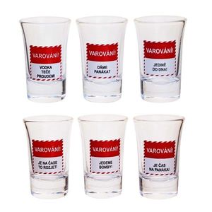 Dárková sada panáků 6x40ml TORO varování obraz