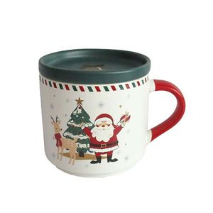 Vánoční keramický hrnek s víčkem TORO 400ml Santa obraz