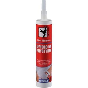 Lepidlo na polystyren DEN BRAVEN 310 ml bílé obraz