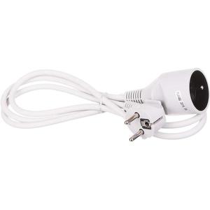 Prodlužovací kabel 1G zásuvka 3X1 Z/U 1, 5M 28221 šedý obraz