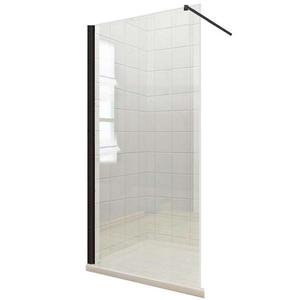Sprchová zástěna WALK-IN Fiord 120 x 195 černý profil obraz