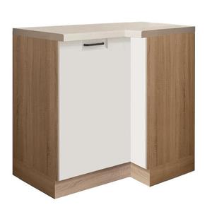 Kuchyňská Skříňka Favorit 15D levá Sonoma/White obraz
