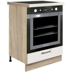 Kuchyňská Skříňka Favorit 17D Sonoma/White/Ribbeck obraz