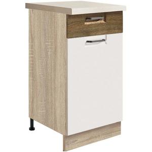 Kuchyňská Skříňka Favorit 2D Sonoma/White/Ribbeck obraz