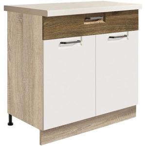 Kuchyňská Skříňka Favorit 6D Sonoma/White/Ribbeck obraz