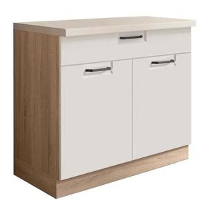 Kuchyňská Skříňka Favorit 7D Sonoma/White obraz