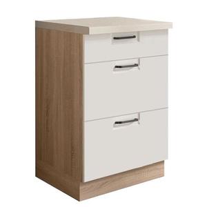 Kuchyňská Skříňka Favorit 9D Sonoma/White obraz