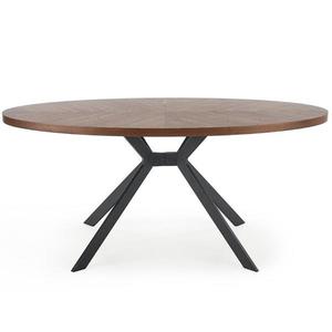Stùl Locarno 170 Mdf/Ocel – ořech/černá obraz