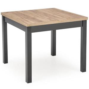 Stůl Tiago 90x90 talíř/mdf – dub craft/černá obraz