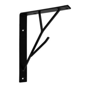 Konzola pod polici držák Loft Industrial Tree 20x71 cm černá matná obraz