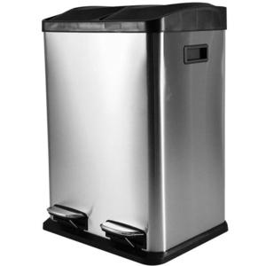 Odpadkový koš ftc1738b 40L (2x20L) stříbrný obraz