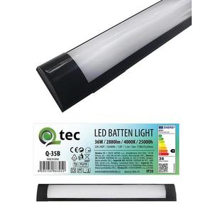 Svitidlo BATTEN LED Black 36W Q-35B obraz