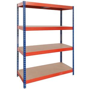 Kovový skladový regál 192x100x50 cm – 4 police/300 kg obraz