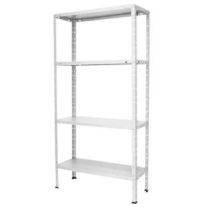 Kovový skladový regál 147x75x30 cm – 4 police/40 kg obraz