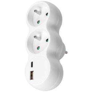 Rozbočka s USB a+c nabíječkou 2x10A obraz