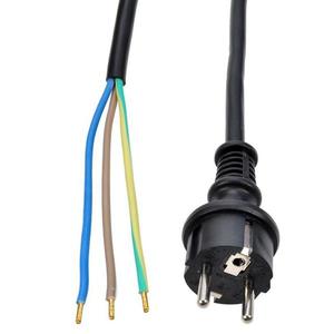 Flexo šňůra 3x1, 5 mm2 gumová délka 2, 5 m černá H07RN-F3 obraz