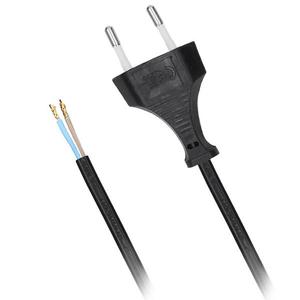 Flexo šňůra 2x0, 75 mm2 délka 2 m černá obraz