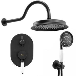 Sprchový set podomítkový Rea Serra černá + BOX obraz