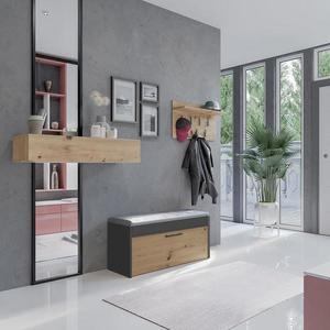 Předsíňová stěna Parma antracit/artisan obraz