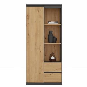 Regál kancelářská Rs-80 Bily antracit/artisan obraz