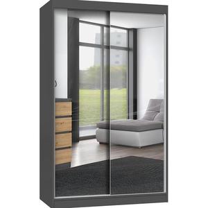 Skříň Iga 120 antracit/artisan A - zrcadlo obraz