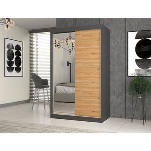 Skříň Iga 120 antracit artisan A/C- zrcadlo obraz