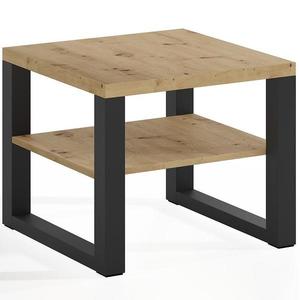 Konferenční stolek Mona 600 + police artisan/černý obraz