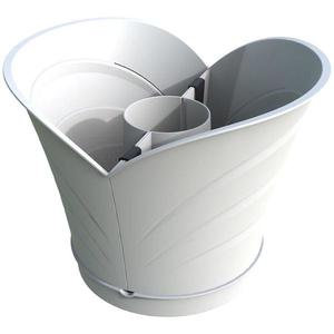 Květináč ke sloupu TULIPANO bílá obraz
