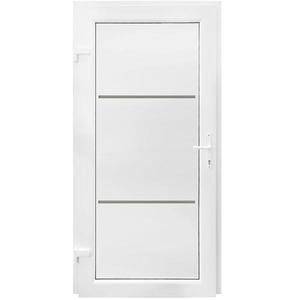 Vchodové dveře Split D35 88x198x7 80L bílá obraz