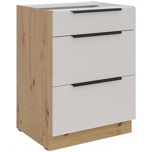 Kuchyňská skříňka Solea cashmere/artisan 60D 3S BB obraz