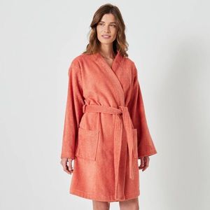 Krátký unisex župan s kimono límcem obraz