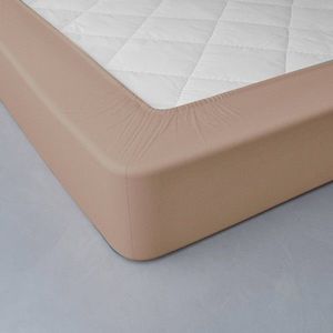 Napínací jednobarevné prostěradlo, hloubka rohů 26 cm obraz