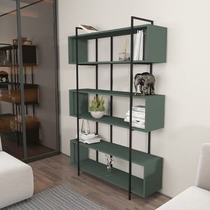 Knihovna Bruti - Green, Black obraz