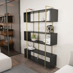 Knihovna Bruti - Anthracite, Gold obraz