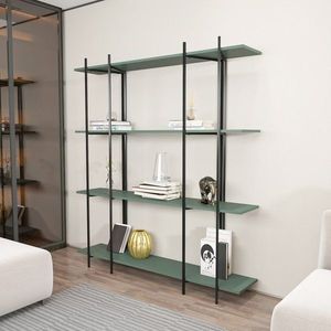 Knihovna Moss - Green, Black obraz