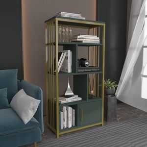 Knihovna Valero - Green, Gold obraz