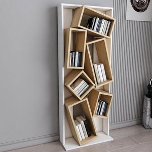 Knihovna Carmen - White, Oak obraz