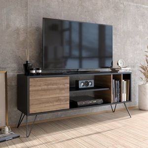 TV stolek Mistico (140) - Walnut, Black obraz