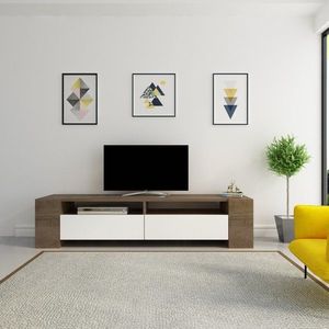 TV stolek Sosruko - Walnut, White obraz